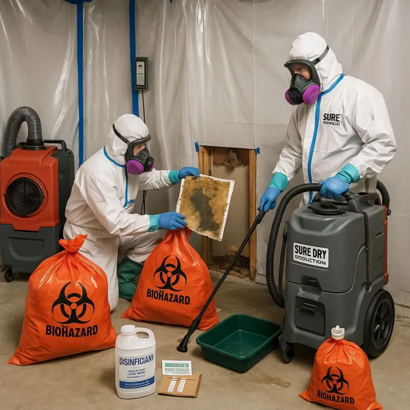 Contaminated Water Handling Protocols process in Hayfield, MN